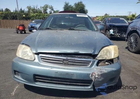 2000 Honda Civic Lx z USA, uszkodzony, nr VIN 2HGEJ6679YH525626